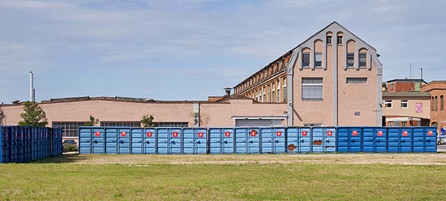 lagercontainer aussensciht in mannheim zu mieten
